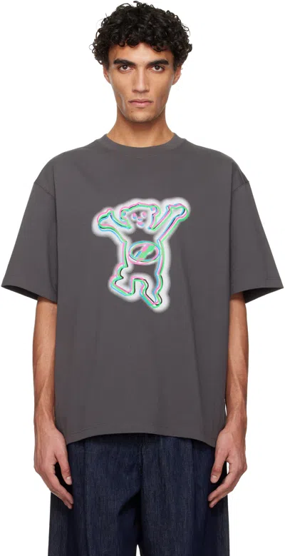 We11 Done Gray Colorful Teddy T-shirt
