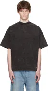 We11 Done Gray Dyed Oversized Basic T-shirt In Gray