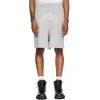 We11 Done Gray Inside-out Bermuda Sweat Shorts In Pattern