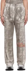 We11 Done Gray Muddy Sweatpants In Black