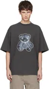 We11 Done Gray Pearl Necklace Teddy T-shirt In Multi
