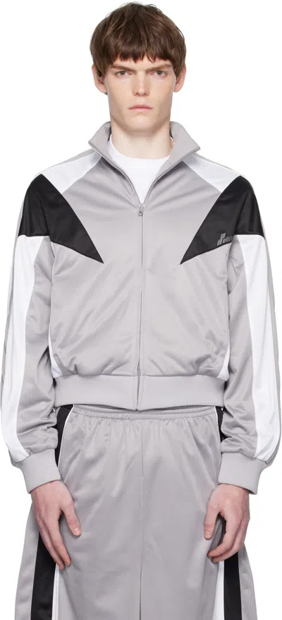 We11 Done Gray Se11done Track Jacket In Silver
