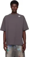 We11 Done Gray Printed T-shirt In Gray