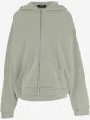 We11 Done Hooded Cotton Sweatshirt With Embroidered Logo And Bear Print