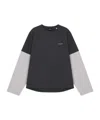 We11 Done Grey Code Long-sleeved T-shirt In Gray