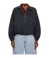 We11 Done Navy Harrington Jacket In Blue