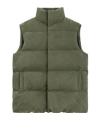 We11 Done High-neck Padded Gilet In Green