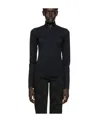 We11 Done High-neck Studded Long Sleeve Top In Black