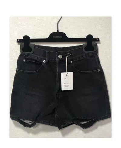 We11 Done High Waist Shorts In Black