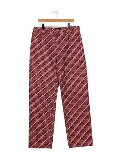 Pre-owned We11 Done High-rise Straight Leg Jeans W/ Tags In Red