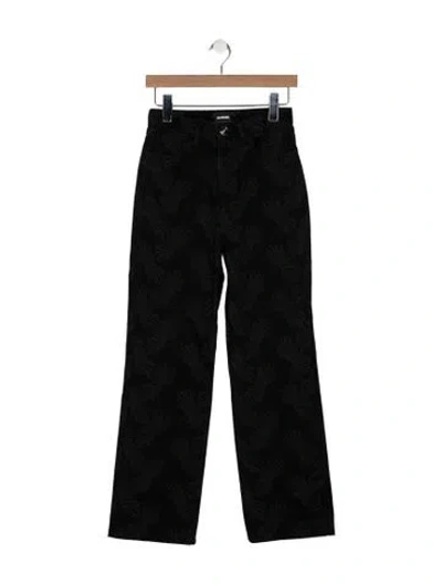Pre-owned We11 Done High-rise Wide Leg Jeans In Black
