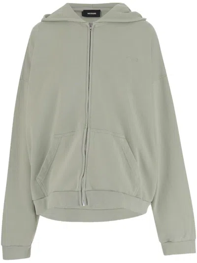 WE11 DONE HOODED COTTON SWEATSHIRT WITH EMBROIDERED LOGO AND BEAR PRINT