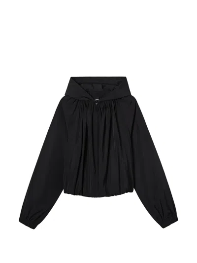 We11 Done Hooded Jacket In Black