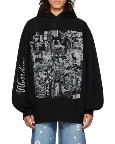 We11 Done Hooded Sweater In Black