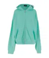 We11 Done We11done Cap Zip-up Hoodie In Green