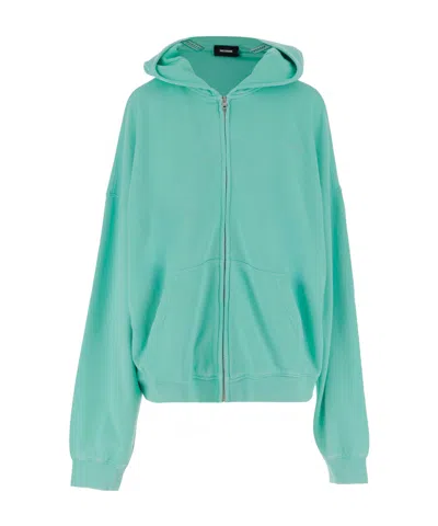 WE11 DONE WE11DONE CAP ZIP-UP HOODIE