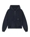 We11 Done Hooded Zipper Hoodie In Black