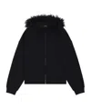 We11 Done Hooded Zipper Hoodie In Black