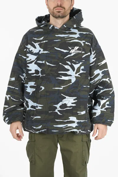 We11 Done Hoodie Camouflage Sweatshirt In Multi