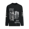 WE11 DONE HORROR COLLAGE LONG-SLEEVED T-SHIRT