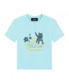 We11 Done Illustration-style Print T-shirt In Blue