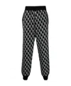 We11 Done Intarsia Knit Track Trousers In Black