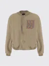 We11 Done Beige Cotton-blend Bomber Jacket In Brown