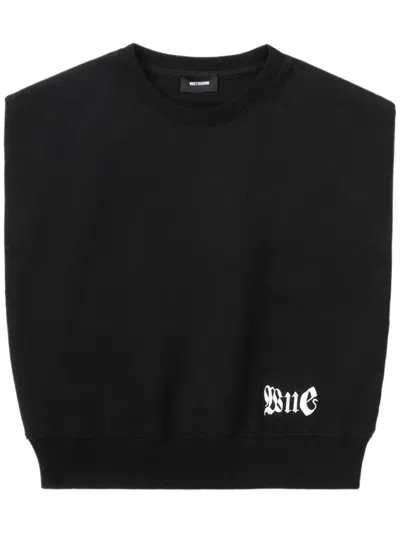 We11 Done Jersey Top In Black