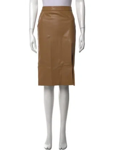 Pre-owned We11 Done Knee-length Skirt In Brown