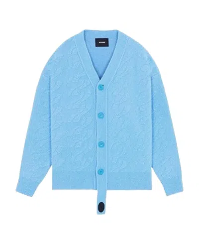 We11 Done Knitted Cardigan In Blue