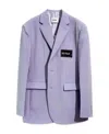 We11 Done Labeled Suit Jacket In Purple