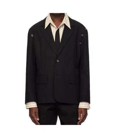 WE11 DONE EYELET BLAZER