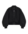 We11 Done Lapel Pilot Jacket In Black