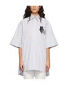 We11 Done Lapel Short-sleeved Shirt In White