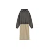 We11 Done Layered Hooded Dress In Black