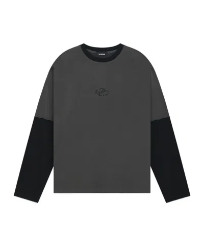 We11 Done Layered Long-sleeved T-shirt In Black