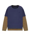 We11 Done Layered Stripe Long-sleeve T-shirt In Multi