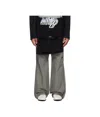 We11 Done Gray Layered Track Pants In Multi