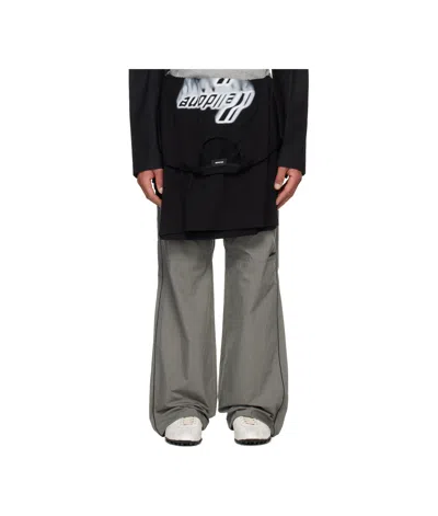 WE11 DONE LAYERED TRACK PANTS
