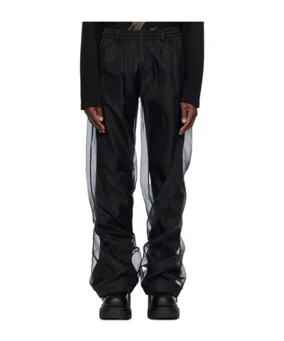 We11 Done Layered Trousers In Black