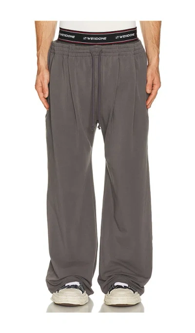 We11 Done Layered Tucked Sweatpants In Gray