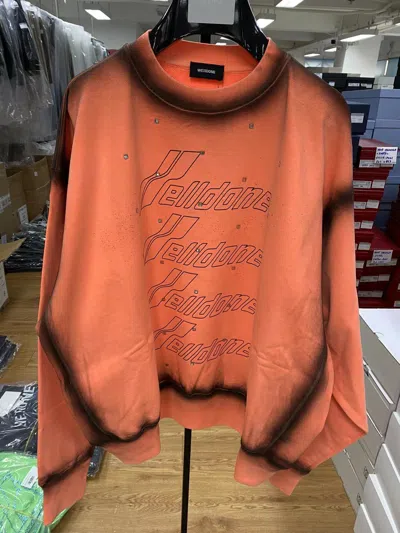 We11 Done Letter Logo Sweater In Red
