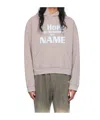 We11 Done Lettering Hoodie In Nude