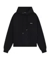 We11 Done Logo-appliqué Hoodie In Black
