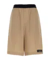 We11 Done Logo Baggy Shorts In Nude
