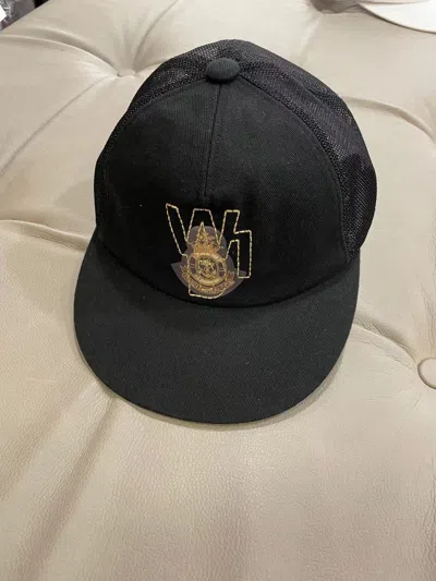 We11 Done Logo Baseball Hat In Black