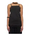 We11 Done Logo Camisole In Black