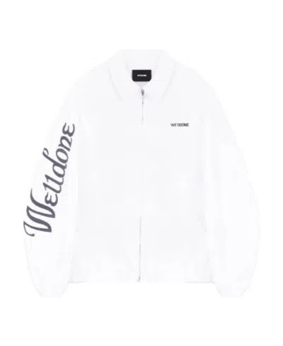 We11 Done Logo Casual Jacket In White