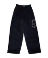We11 Done Logo Casual Pants In Black