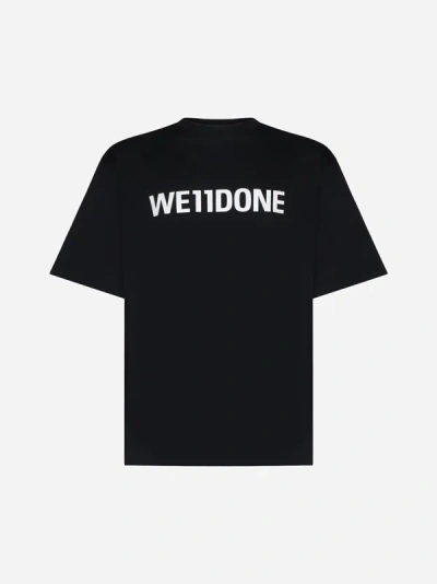 WE11 DONE LOGO COTTON T-SHIRT